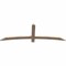 Ekena Millwork Bellingham Smooth Timber Gable Bracket, Douglas Fir, 72"W x 24"H x 1 1/2"D x 3 1/2"F, 8/12 Pitch GBW072X24X0204BEL00SDF - alternate 2